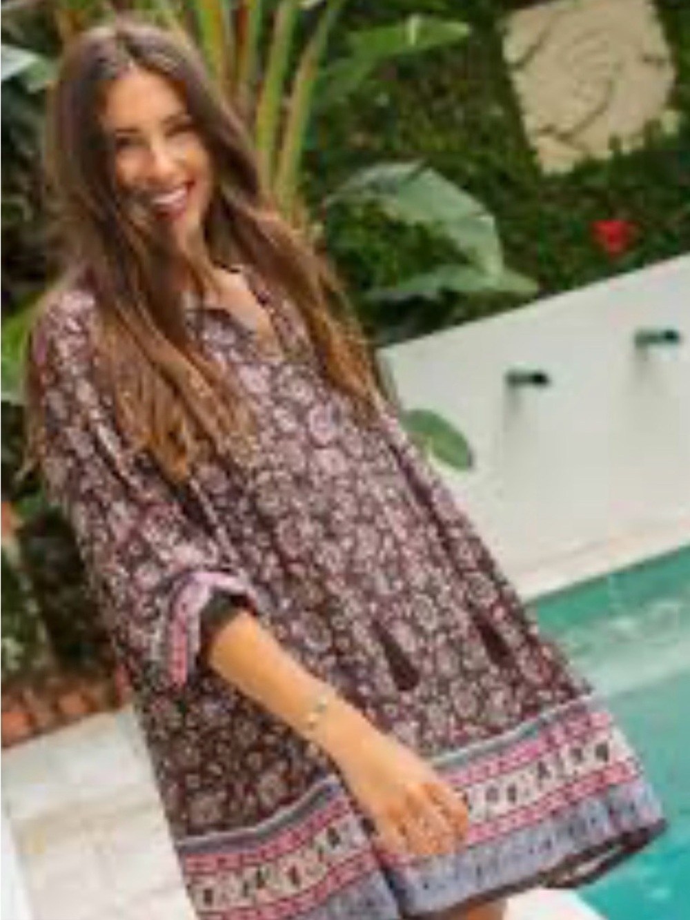 NATURAL LIFE Dara Bohemian
Floral Tunic Dress flowy beautiful XL